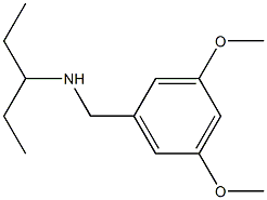 [(3,5-dimethoxyphenyl)methyl](pentan-3-yl)amine Structure