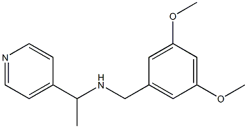 [(3,5-dimethoxyphenyl)methyl][1-(pyridin-4-yl)ethyl]amine Structure