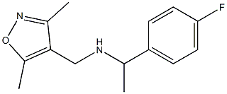 [(3,5-dimethyl-1,2-oxazol-4-yl)methyl][1-(4-fluorophenyl)ethyl]amine 구조식 이미지