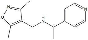 [(3,5-dimethyl-1,2-oxazol-4-yl)methyl][1-(pyridin-4-yl)ethyl]amine Structure