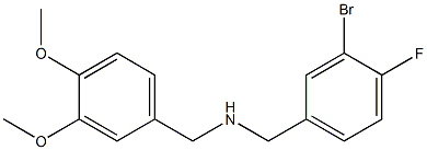 [(3-bromo-4-fluorophenyl)methyl][(3,4-dimethoxyphenyl)methyl]amine 구조식 이미지