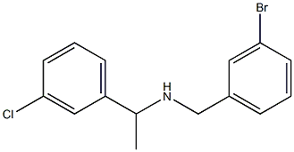 [(3-bromophenyl)methyl][1-(3-chlorophenyl)ethyl]amine 구조식 이미지