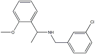 [(3-chlorophenyl)methyl][1-(2-methoxyphenyl)ethyl]amine Structure