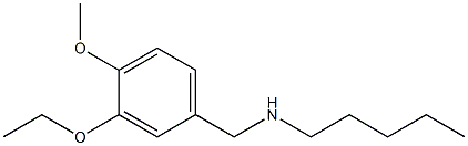 [(3-ethoxy-4-methoxyphenyl)methyl](pentyl)amine Structure