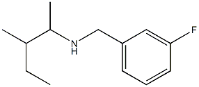 [(3-fluorophenyl)methyl](3-methylpentan-2-yl)amine Structure