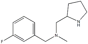 [(3-fluorophenyl)methyl](methyl)(pyrrolidin-2-ylmethyl)amine Structure