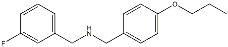 [(3-fluorophenyl)methyl][(4-propoxyphenyl)methyl]amine Structure