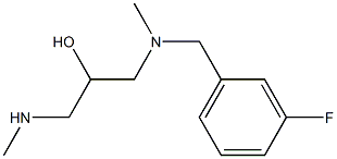 [(3-fluorophenyl)methyl][2-hydroxy-3-(methylamino)propyl]methylamine 구조식 이미지