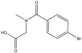 [(4-bromobenzoyl)(methyl)amino]acetic acid Structure