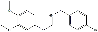 [(4-bromophenyl)methyl][2-(3,4-dimethoxyphenyl)ethyl]amine Structure