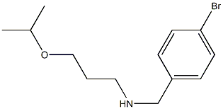 [(4-bromophenyl)methyl][3-(propan-2-yloxy)propyl]amine Structure