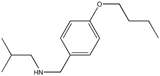 [(4-butoxyphenyl)methyl](2-methylpropyl)amine Structure