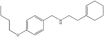 [(4-butoxyphenyl)methyl][2-(cyclohex-1-en-1-yl)ethyl]amine Structure