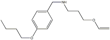 [(4-butoxyphenyl)methyl][3-(ethenyloxy)propyl]amine Structure