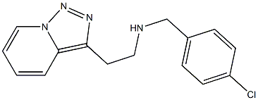 [(4-chlorophenyl)methyl](2-{[1,2,4]triazolo[3,4-a]pyridin-3-yl}ethyl)amine 구조식 이미지