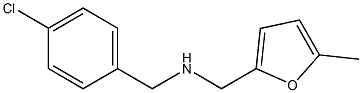 [(4-chlorophenyl)methyl][(5-methylfuran-2-yl)methyl]amine 구조식 이미지