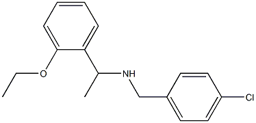 [(4-chlorophenyl)methyl][1-(2-ethoxyphenyl)ethyl]amine Structure