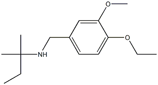 [(4-ethoxy-3-methoxyphenyl)methyl](2-methylbutan-2-yl)amine Structure