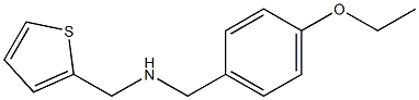 [(4-ethoxyphenyl)methyl](thiophen-2-ylmethyl)amine Structure