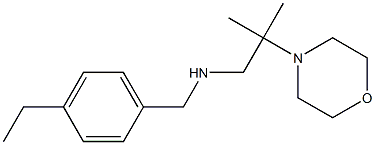 [(4-ethylphenyl)methyl][2-methyl-2-(morpholin-4-yl)propyl]amine Structure