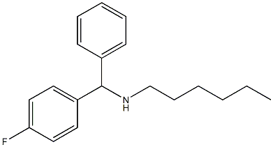 [(4-fluorophenyl)(phenyl)methyl](hexyl)amine Structure