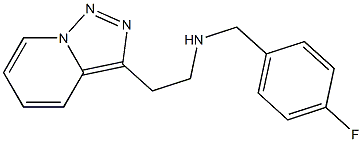 [(4-fluorophenyl)methyl](2-{[1,2,4]triazolo[3,4-a]pyridin-3-yl}ethyl)amine 구조식 이미지