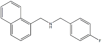 [(4-fluorophenyl)methyl](naphthalen-1-ylmethyl)amine Structure