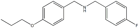[(4-fluorophenyl)methyl][(4-propoxyphenyl)methyl]amine Structure
