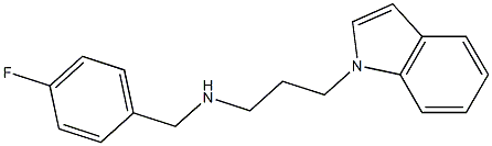 [(4-fluorophenyl)methyl][3-(1H-indol-1-yl)propyl]amine Structure