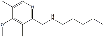 [(4-methoxy-3,5-dimethylpyridin-2-yl)methyl](pentyl)amine Structure