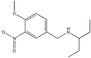 [(4-methoxy-3-nitrophenyl)methyl](pentan-3-yl)amine Structure