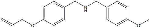 [(4-methoxyphenyl)methyl]({[4-(prop-2-en-1-yloxy)phenyl]methyl})amine Structure