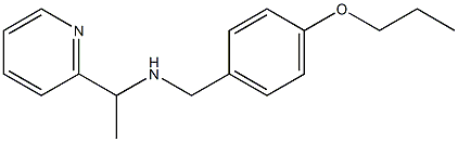 [(4-propoxyphenyl)methyl][1-(pyridin-2-yl)ethyl]amine Structure