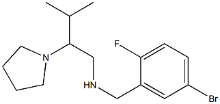 [(5-bromo-2-fluorophenyl)methyl][3-methyl-2-(pyrrolidin-1-yl)butyl]amine 구조식 이미지