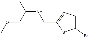 [(5-bromothiophen-2-yl)methyl](1-methoxypropan-2-yl)amine Structure