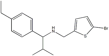 [(5-bromothiophen-2-yl)methyl][1-(4-ethylphenyl)-2-methylpropyl]amine Structure