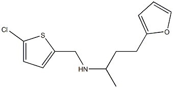 [(5-chlorothiophen-2-yl)methyl][4-(furan-2-yl)butan-2-yl]amine Structure