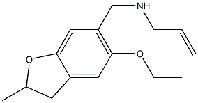 [(5-ethoxy-2-methyl-2,3-dihydro-1-benzofuran-6-yl)methyl](prop-2-en-1-yl)amine Structure