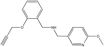 [(6-methoxypyridin-3-yl)methyl]({[2-(prop-2-yn-1-yloxy)phenyl]methyl})amine 구조식 이미지