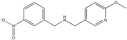 [(6-methoxypyridin-3-yl)methyl][(3-nitrophenyl)methyl]amine 구조식 이미지