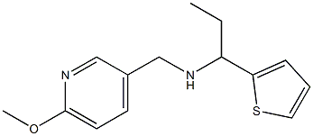 [(6-methoxypyridin-3-yl)methyl][1-(thiophen-2-yl)propyl]amine Structure