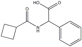 [(cyclobutylcarbonyl)amino](phenyl)acetic acid Structure