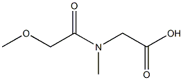 [(methoxyacetyl)(methyl)amino]acetic acid Structure