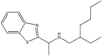 [1-(1,3-benzothiazol-2-yl)ethyl](2-ethylhexyl)amine Structure