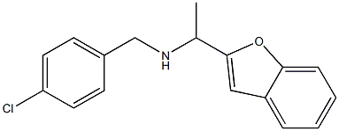 [1-(1-benzofuran-2-yl)ethyl][(4-chlorophenyl)methyl]amine 구조식 이미지