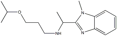 [1-(1-methyl-1H-1,3-benzodiazol-2-yl)ethyl][3-(propan-2-yloxy)propyl]amine 구조식 이미지