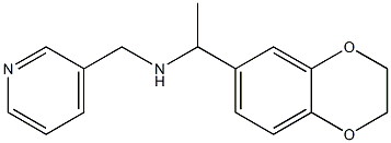 [1-(2,3-dihydro-1,4-benzodioxin-6-yl)ethyl](pyridin-3-ylmethyl)amine Structure