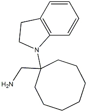 [1-(2,3-dihydro-1H-indol-1-yl)cyclooctyl]methanamine 구조식 이미지