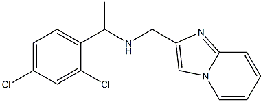 [1-(2,4-dichlorophenyl)ethyl]({imidazo[1,2-a]pyridin-2-ylmethyl})amine 구조식 이미지