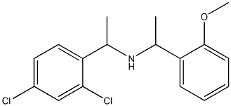 [1-(2,4-dichlorophenyl)ethyl][1-(2-methoxyphenyl)ethyl]amine 구조식 이미지